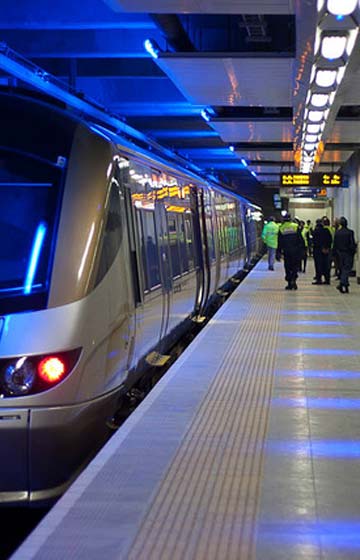 Gautrain in South Africa station